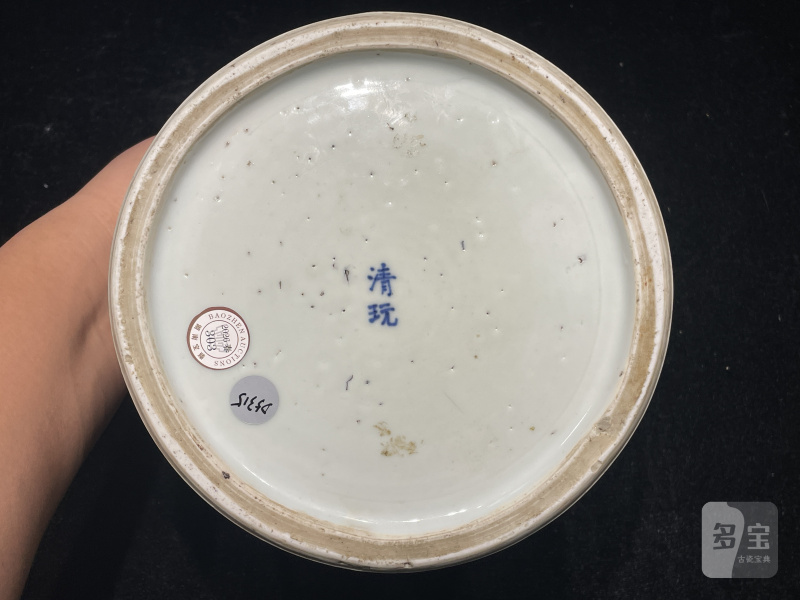 清康熙 青花昭君出塞图笔筒 - 图13